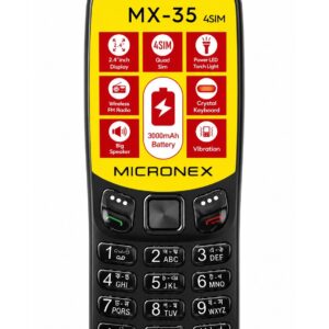 MICRONEX MX-35!  (4 SIM Standby)কালো কালার