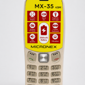 MICRONEX MX-35! (4 SIM Standby)গোল্ড কালার